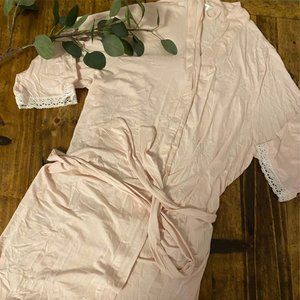 David's Bridal Blush Pink Robe- L/XL